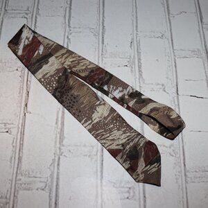 🤎✨ Vintage Brown & Tan Tie – 52" Long, 2.25" Wide